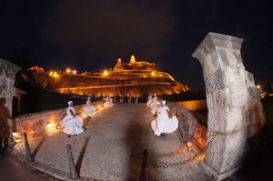 Dancers, Castillo San Felipe fort